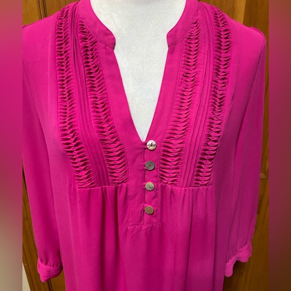 EUC Gibson Latimer High Low Blouse - Picture 4 of 5